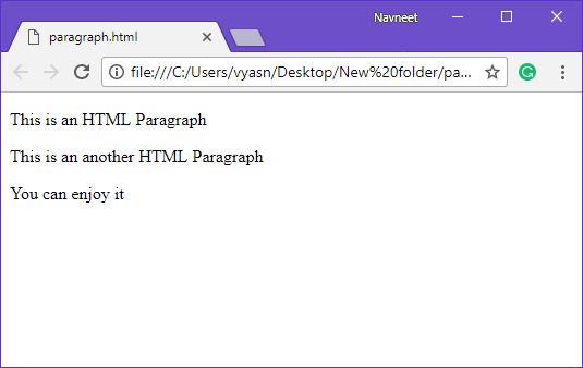 HTML multiple paragraph HTML multiple paragraph example